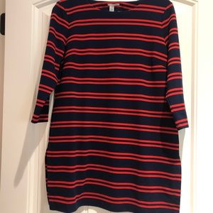 Nordstrom Halogen red & blue stripe tunic. Size petite medium.